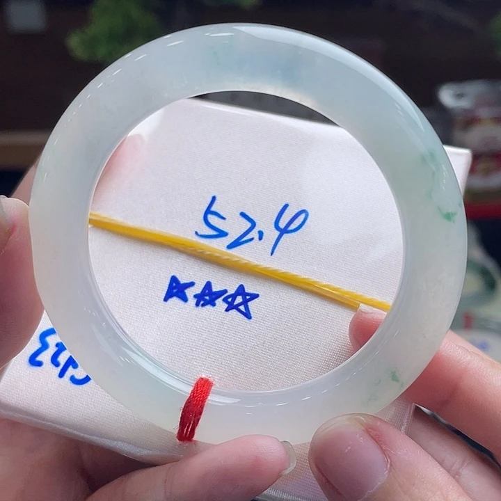 翡翠未镶嵌手镯52.4芙蓉飘翠