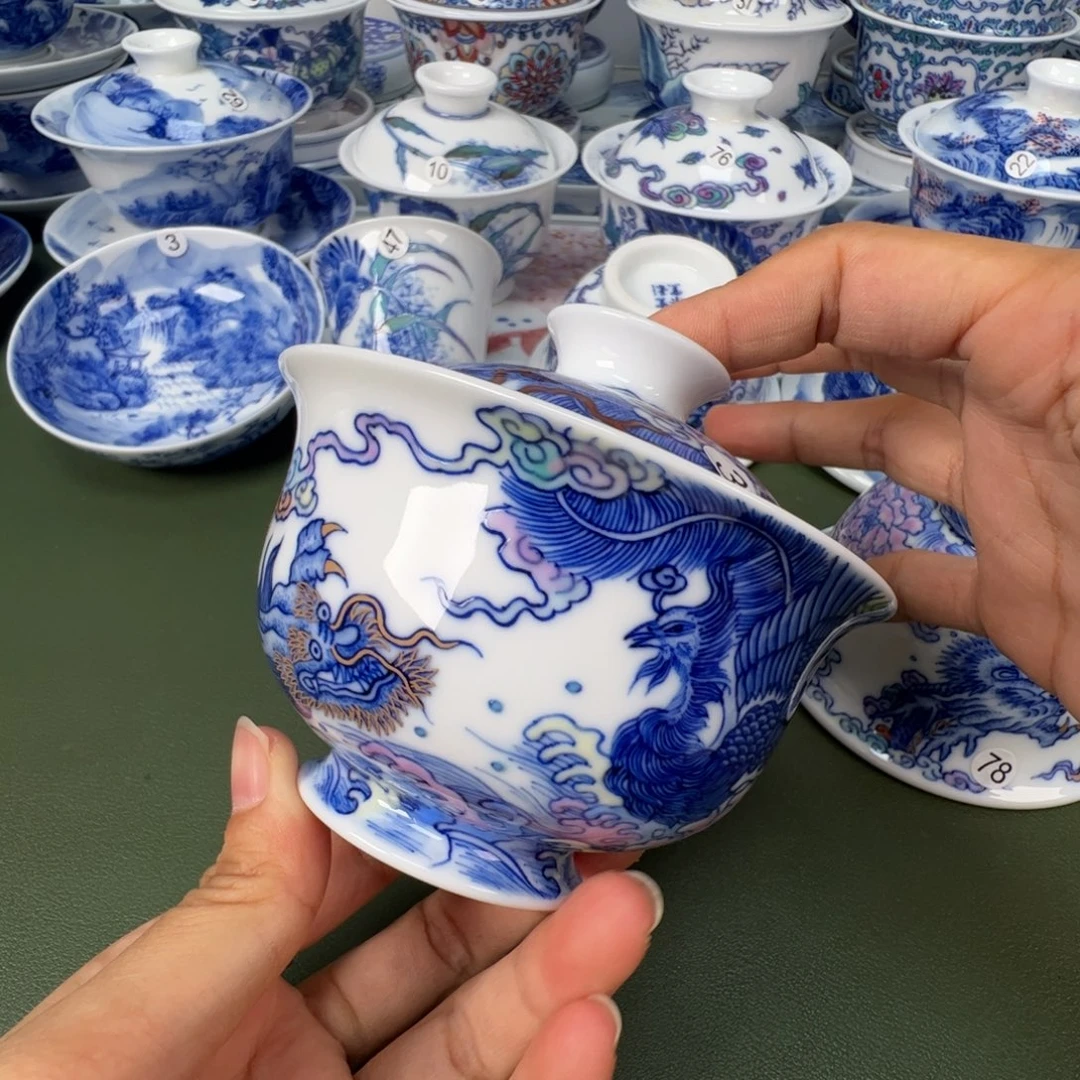 景德镇纯手工纯手绘茶具木木3