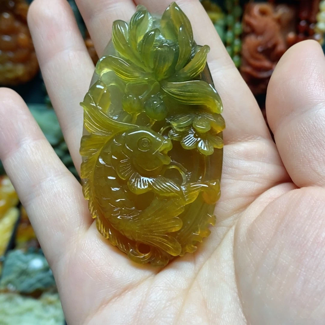 岫玉吊坠(赠链)未镶嵌