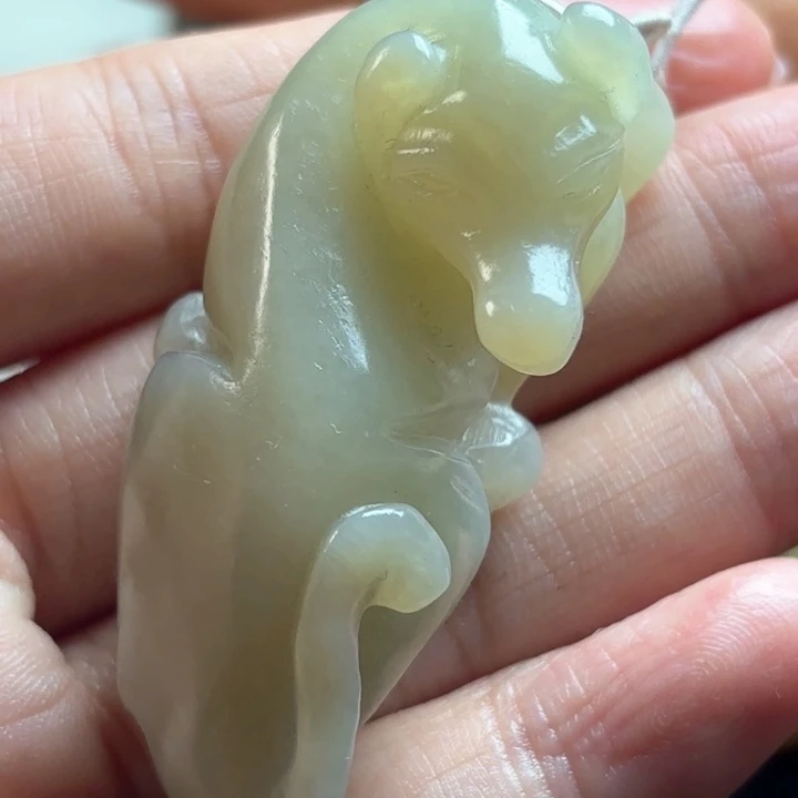 和田玉挂件未镶嵌肩*肩