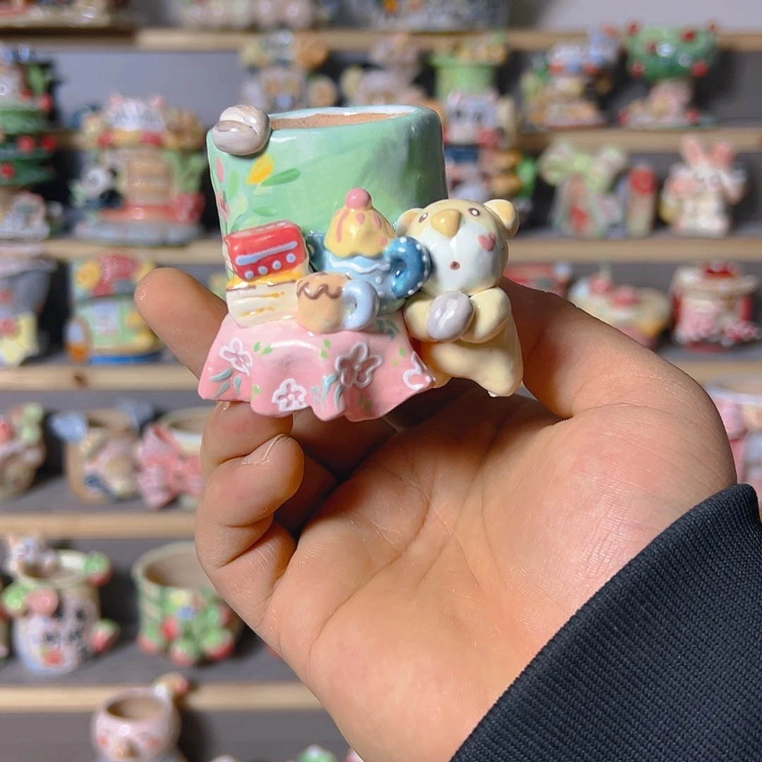 R****老梧家的手工多肉花盆