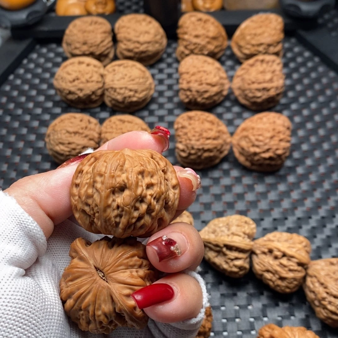 文玩核桃把件磨盘38