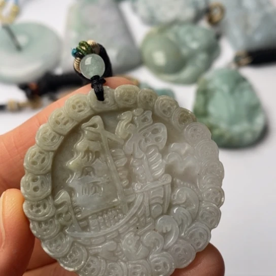 翡翠未镶嵌挂件翡翠