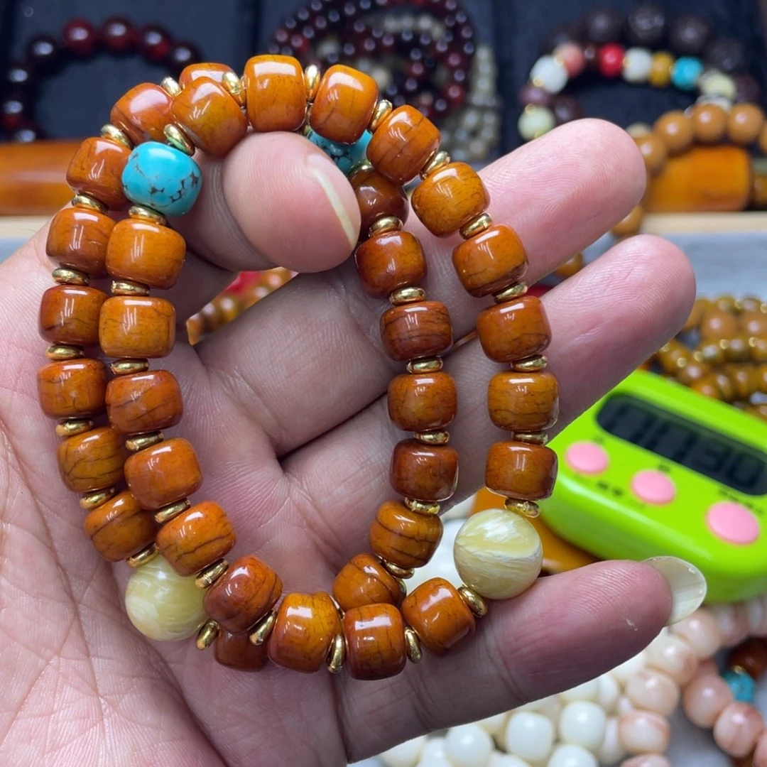阿****核桃手串/手链牦牛骨带配饰1.0