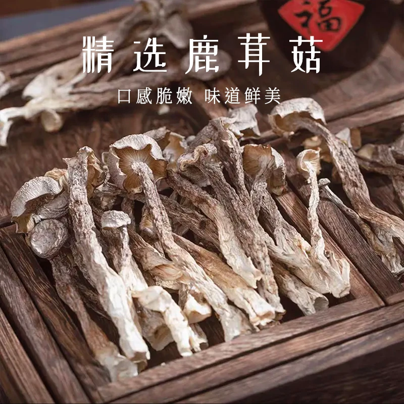 精选鹿茸菇高山干货香菇蘑菇脆脆菇炒吃煲汤菌菇食材鹿茸菇干货
