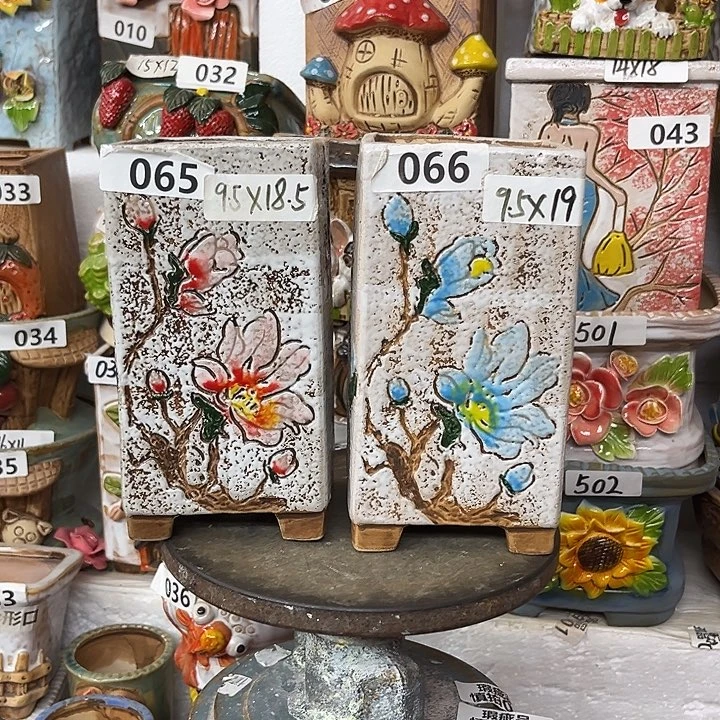 粗陶材质多肉花盆