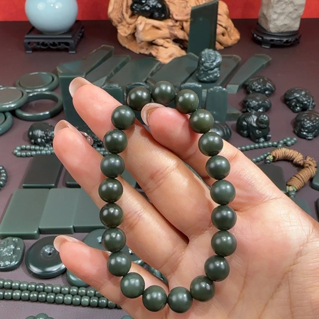 和田玉未镶嵌手链