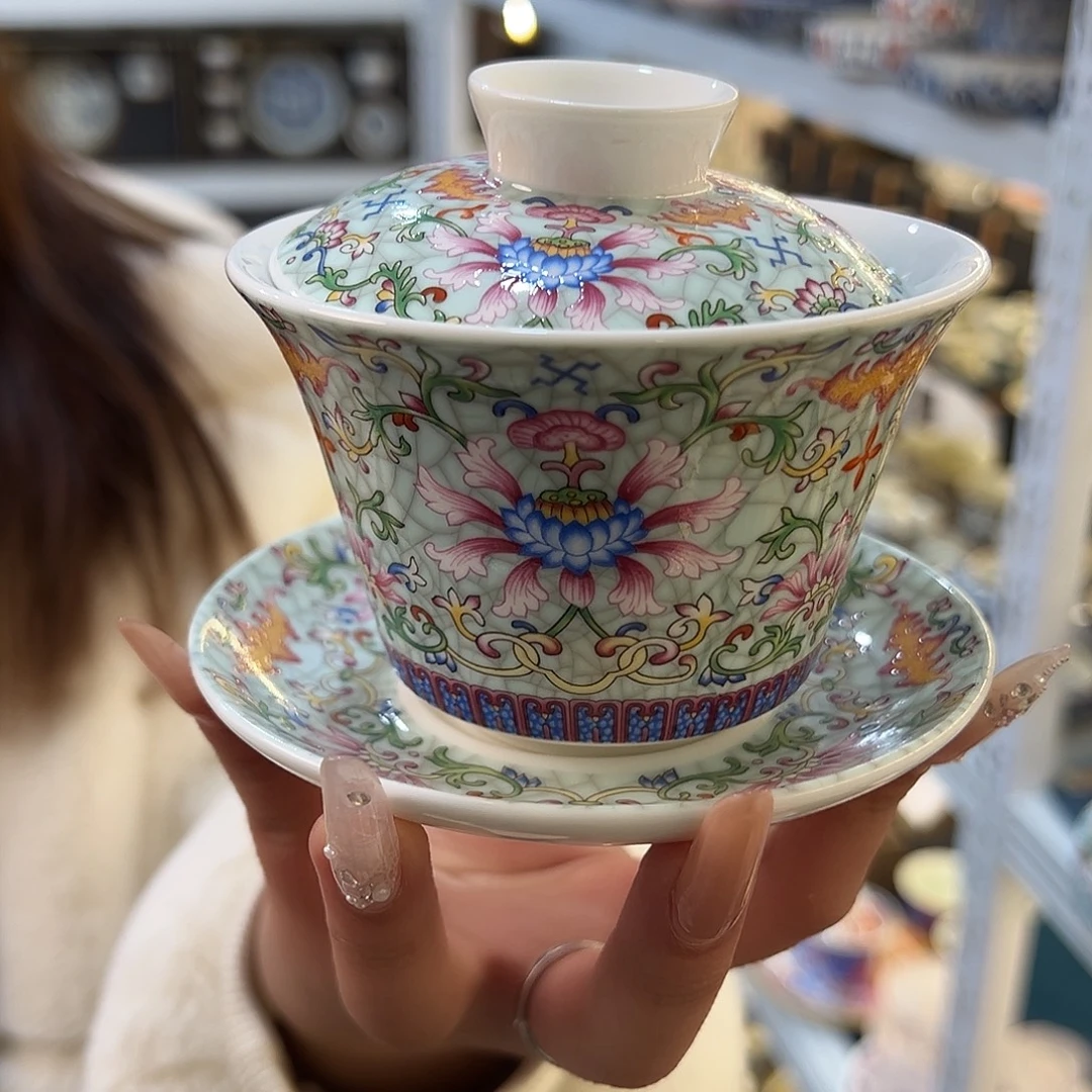 盖碗很漂亮我很喜欢