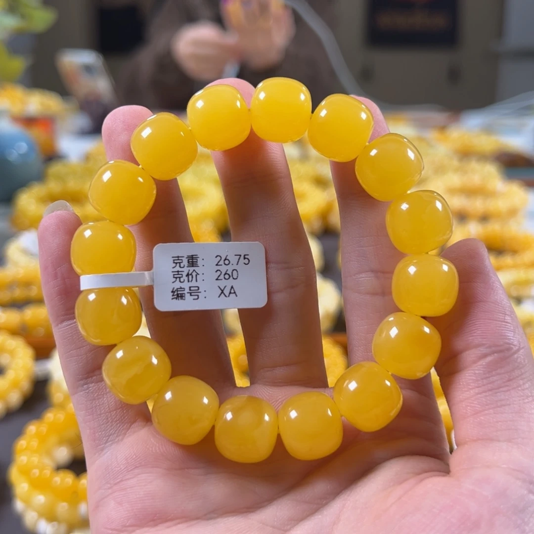 裸石蜜蜡未镶嵌14mm焦皮鸡油黄满蜜老型xa