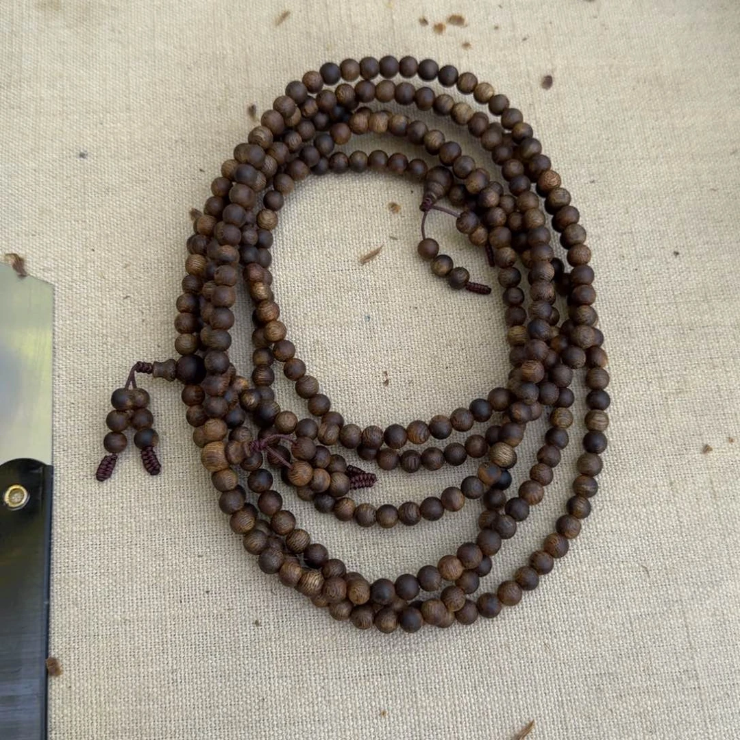 沉香手串绿奇楠多圈约0.6-15多样性发一条