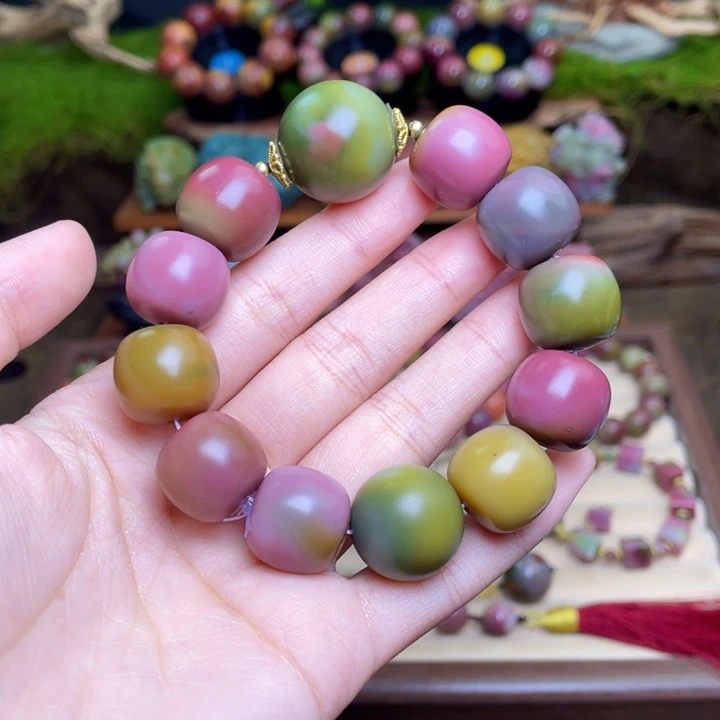 吉***子玛瑙/玉髓合金手串盐源玛瑙老型串