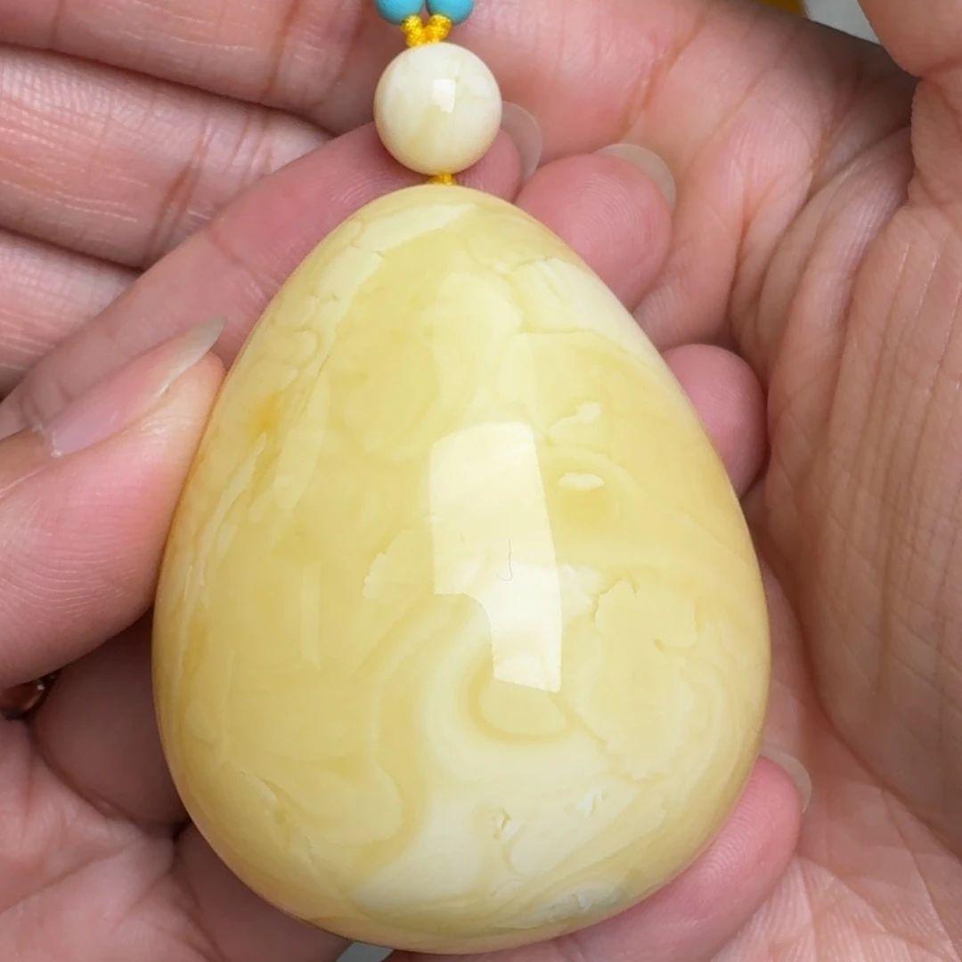 蜜蜡未镶嵌毛衣链无优化无烤色无补胶无覆膜无辐照无煮蜜