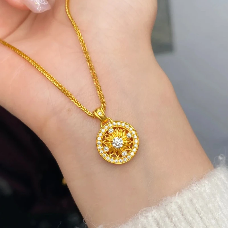 铜合金项链铜合金项链铜合金项链K金五芒星爆款精致项链女生女款