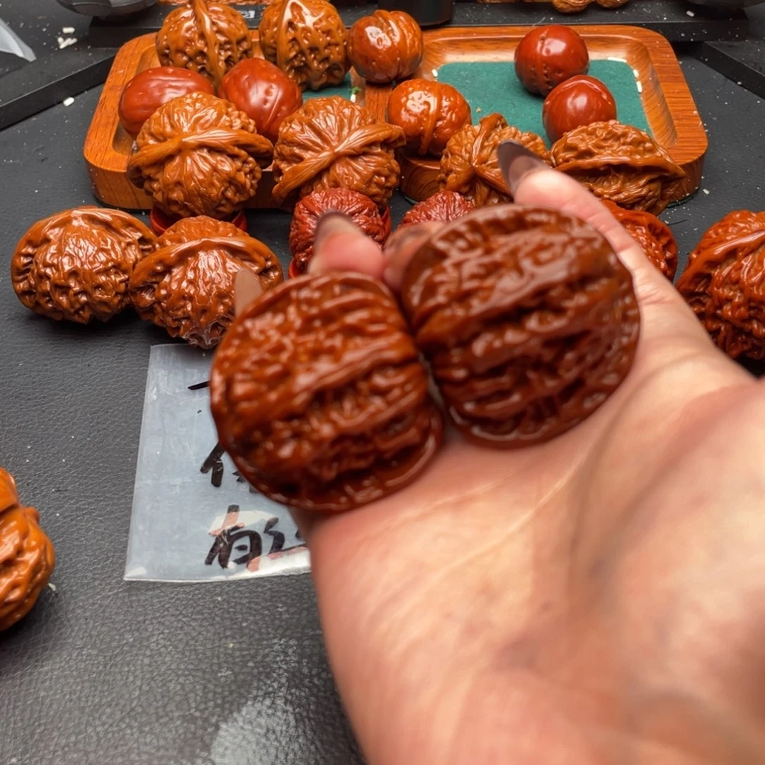 把件文玩核桃四座楼