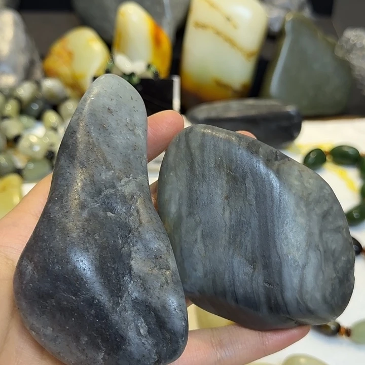 顺***a和田玉未镶嵌挂件