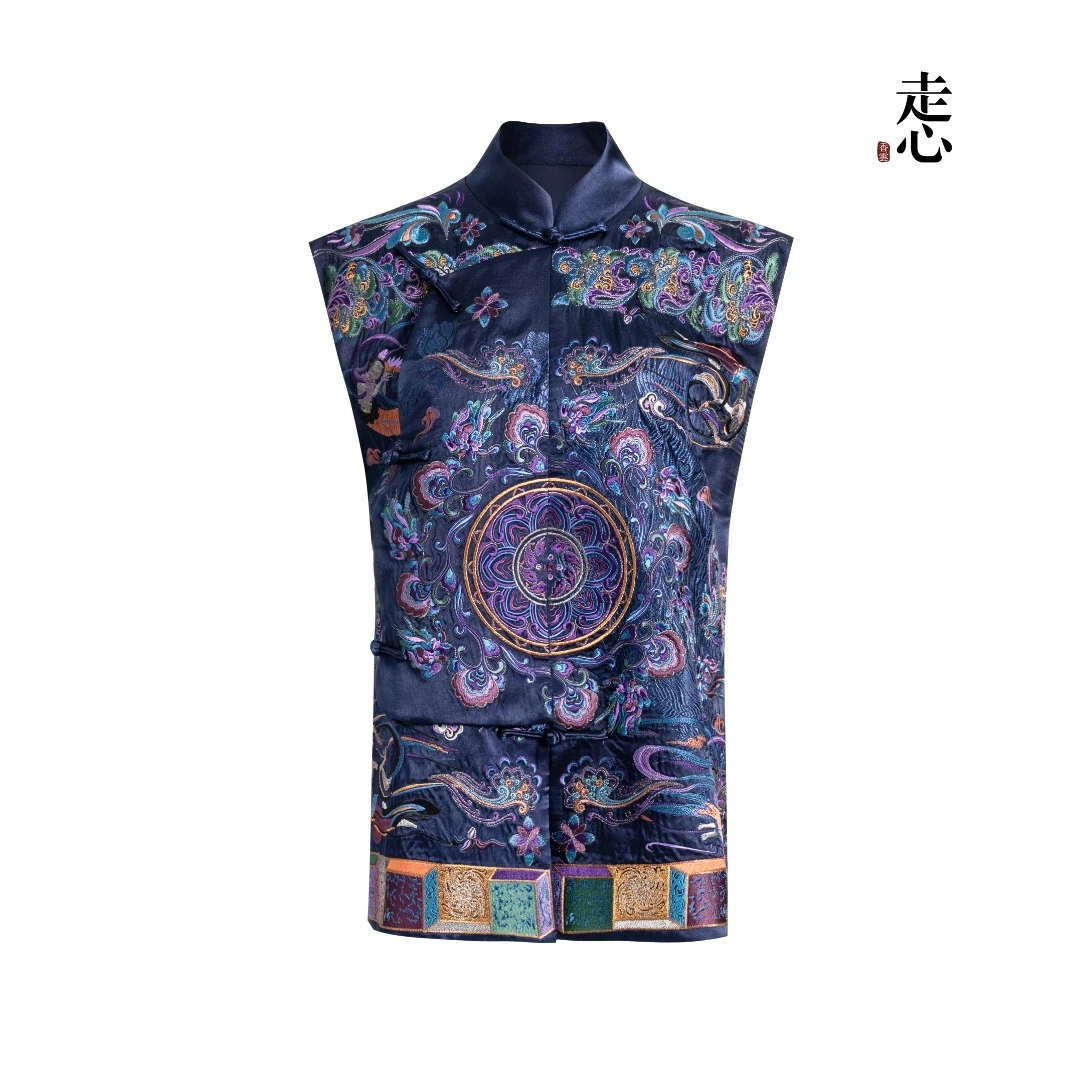 【香云走心】飞天藻井马甲24ZMJ3904中式女士时尚桑蚕丝高档气质