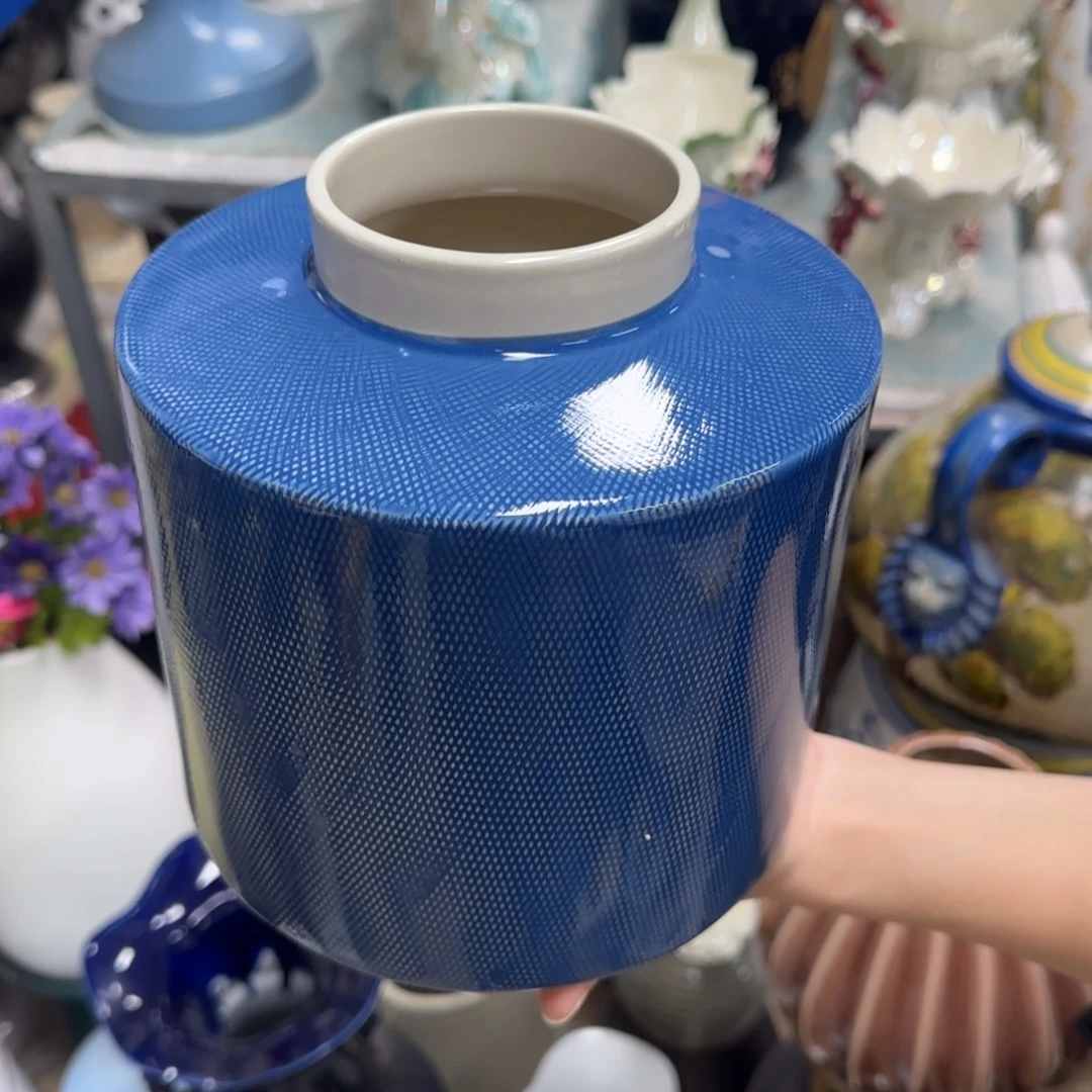 瓷片陶瓷工艺花瓶摆件