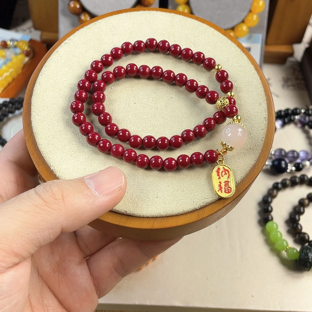 木变石手饰银S925镀金镶嵌