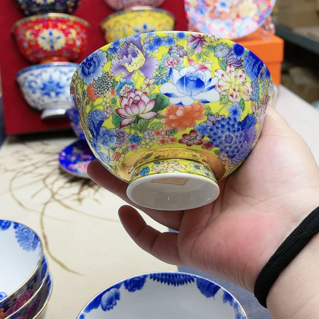 【闪购商品】珐琅4.5英寸6黄。。。。。