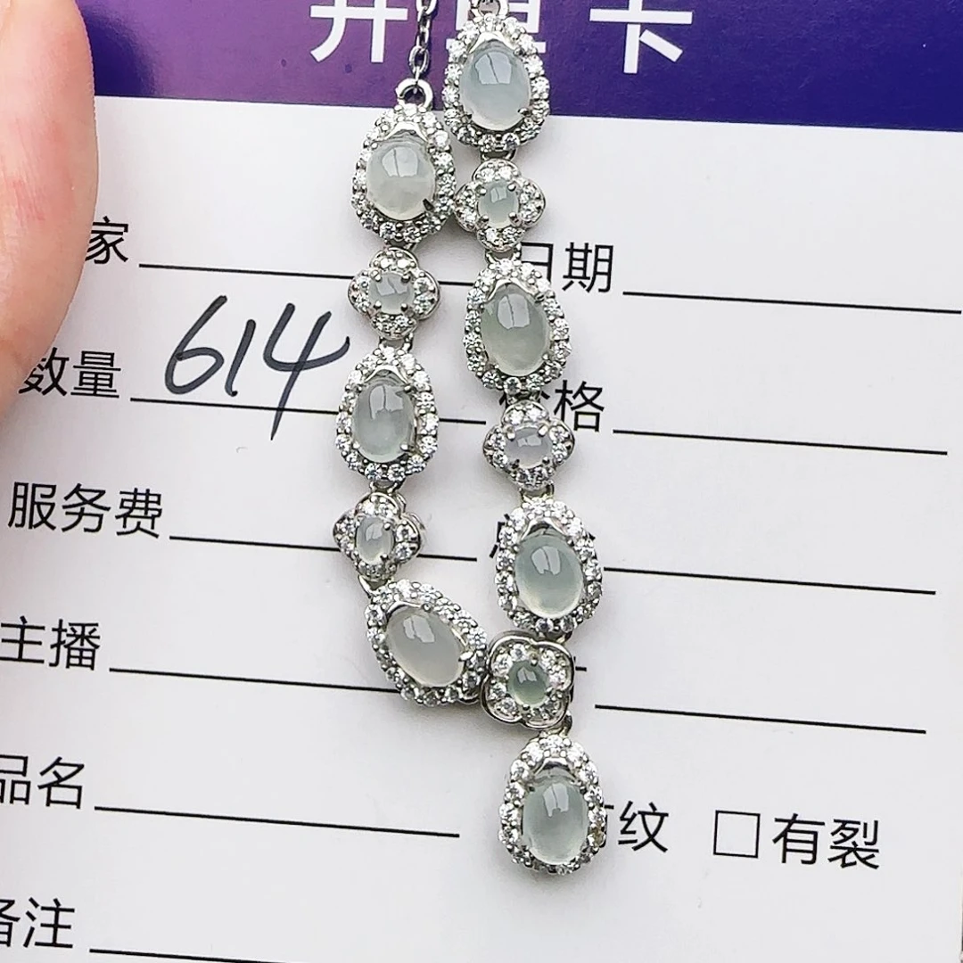 银S925镶嵌戒指翡翠戒指