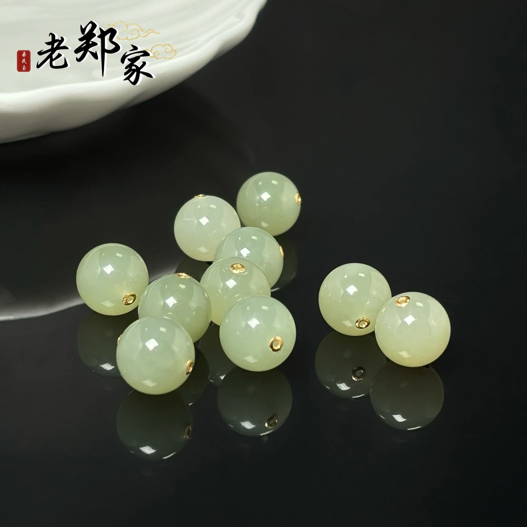 【老郑家】18k和田玉单珠吊坠（多样性发1件不带链)2694