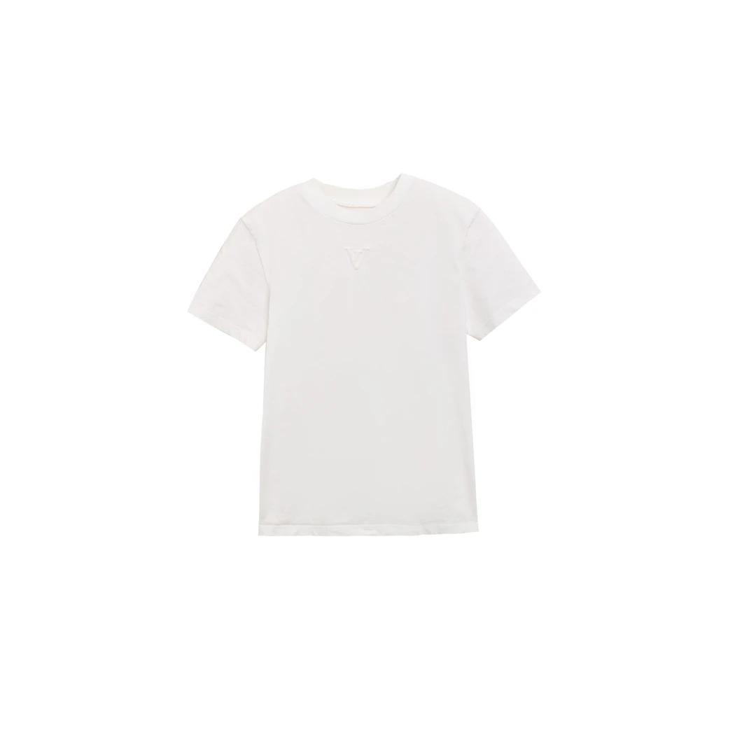 2025春夏新款 男女同款压印短袖T恤衫（D05VL53DT02）