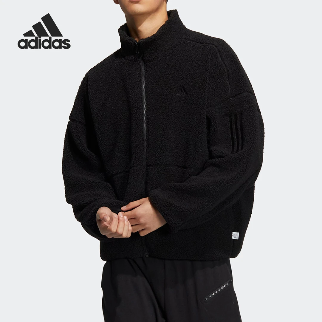 Adidas/阿迪达斯正品2024冬季保暖男子运动立领夹克HP1420