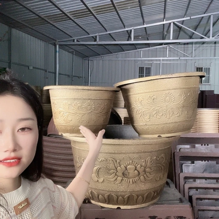 圆形50花盆一个有孔