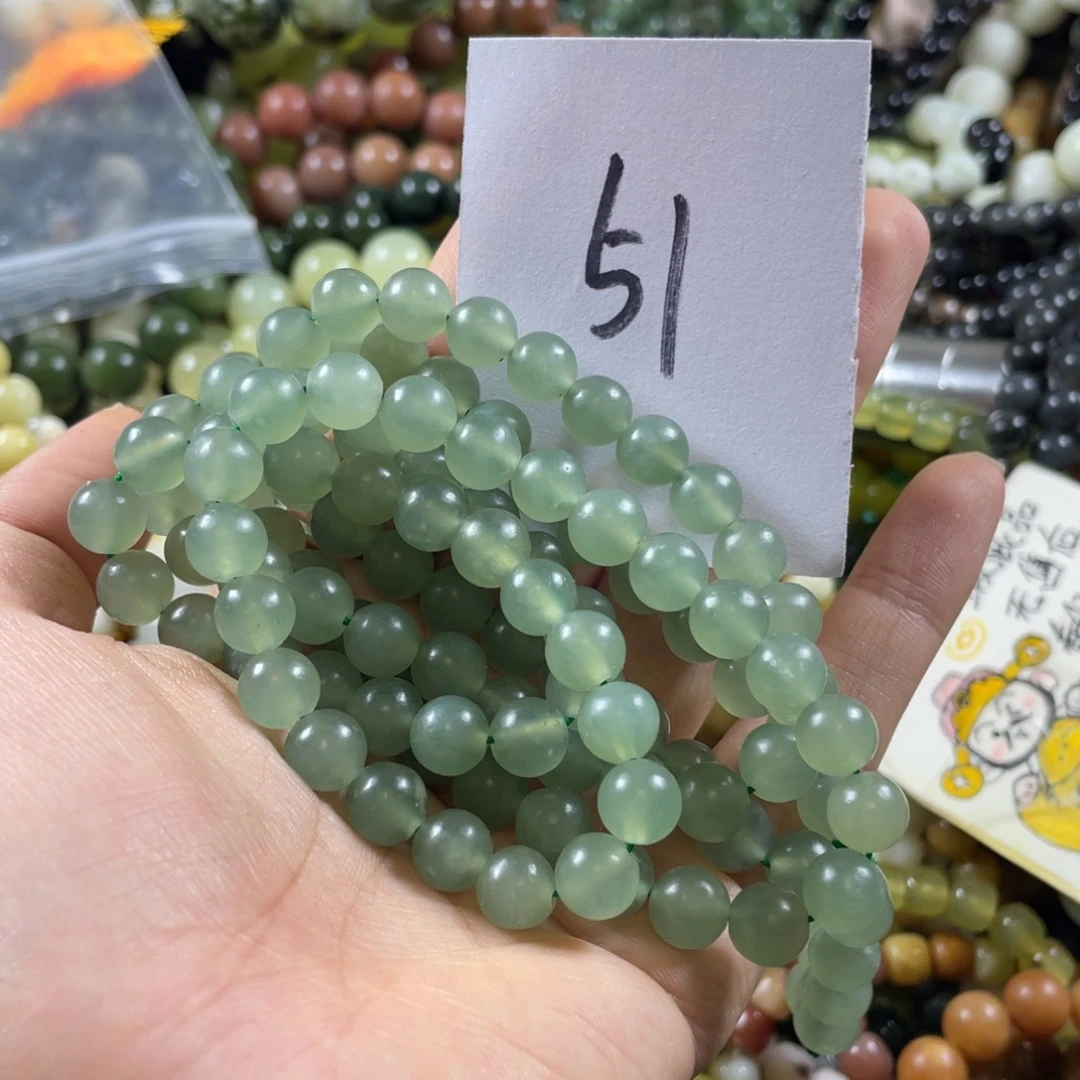 未镶嵌蛇纹石玉手链