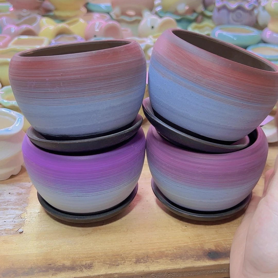 陶瓷花盆当场满12包邮