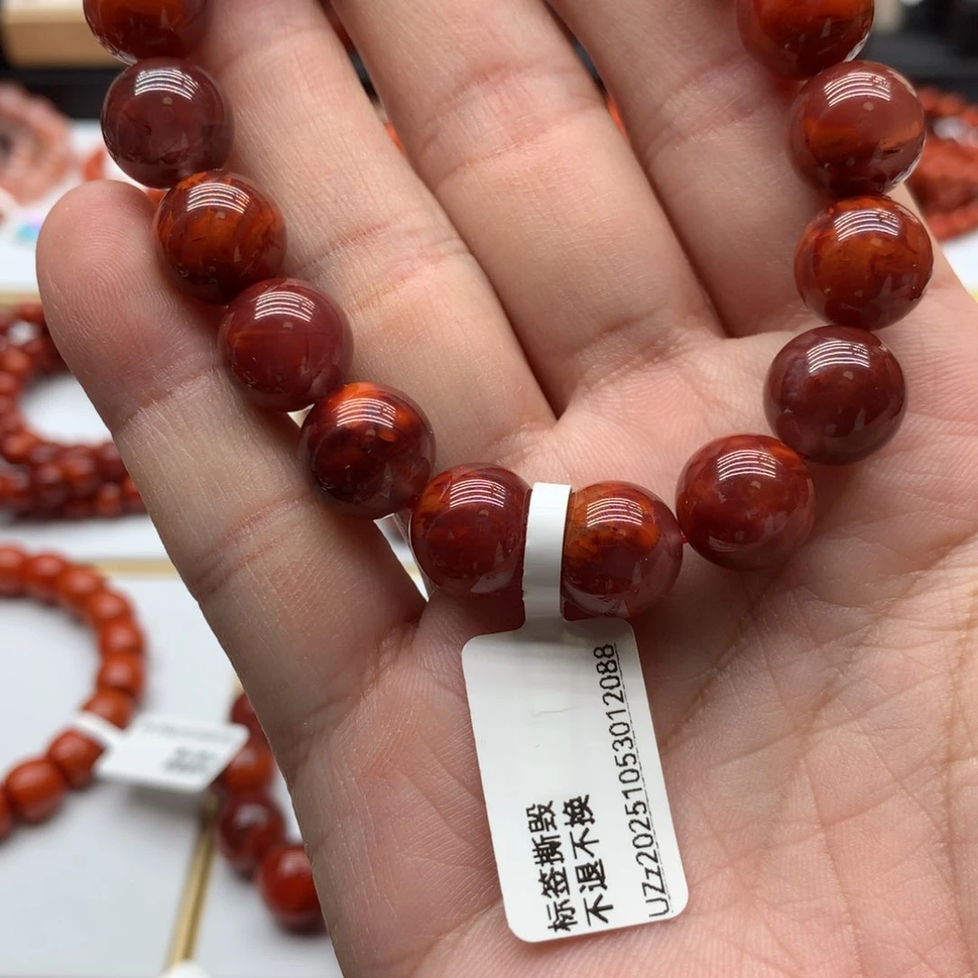 南红玛瑙手链未镶嵌M***森