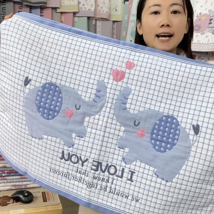 棉处理蓝色小飞象