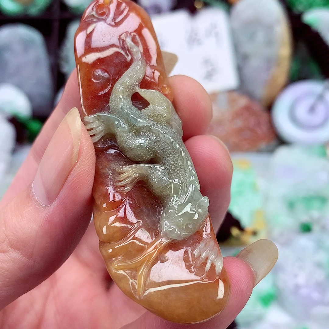 颈饰未镶嵌翡翠天然翡翠