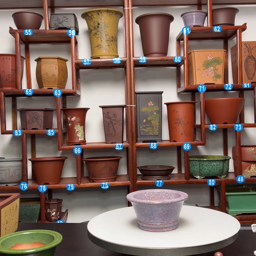 紫砂花盆龚****?紫砂釉盆圆盆