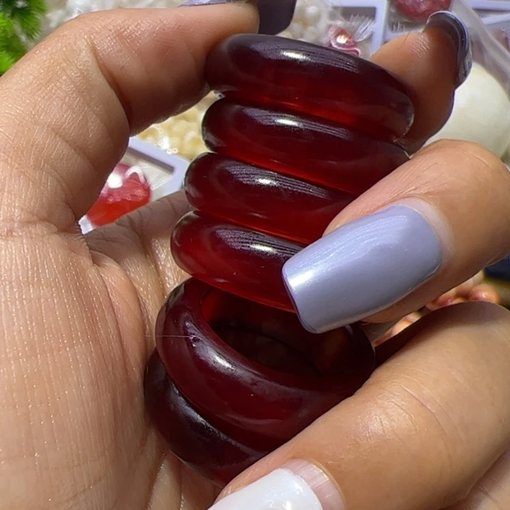 大果紫檀（缅甸花梨）全血戒指mm