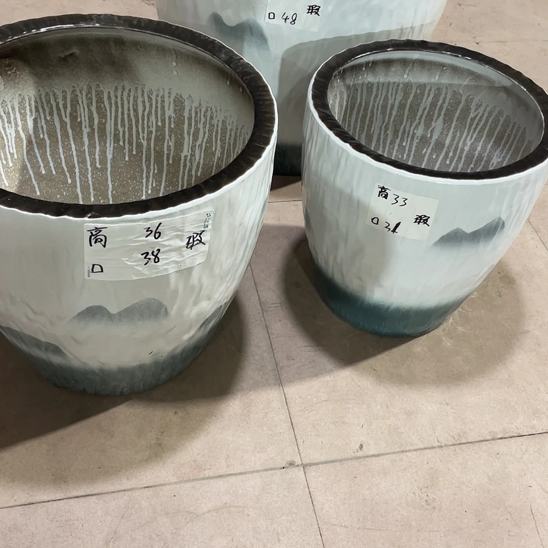 大山水画套三搭配托盘微瑕