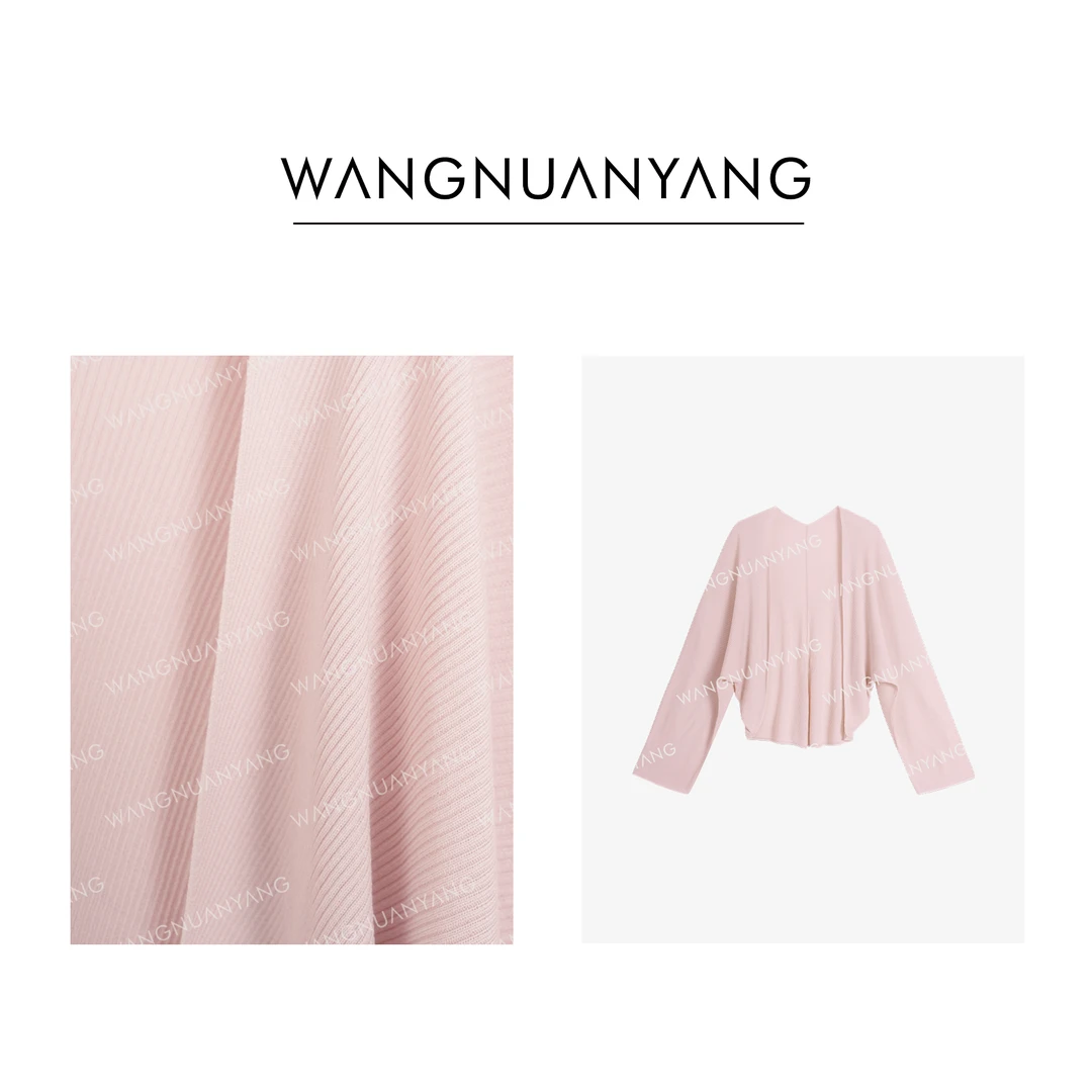 【WNY】云深|后V领线横织慵懒随性小披肩防晒开衫