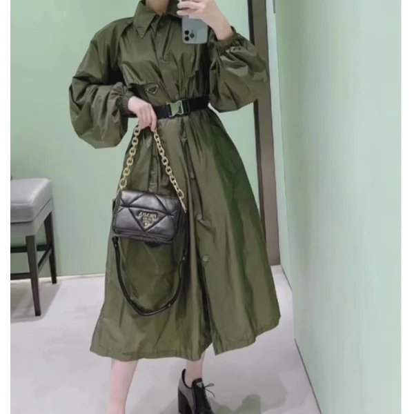 妃鱼/普拉达/棉/风衣/95新/M9/15