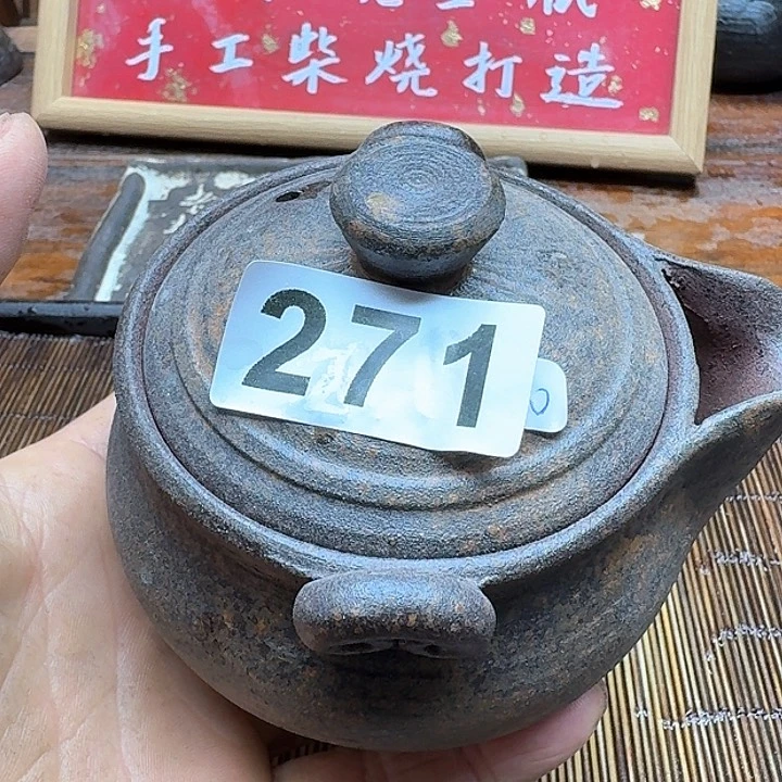 纯手工制作粗陶茶具