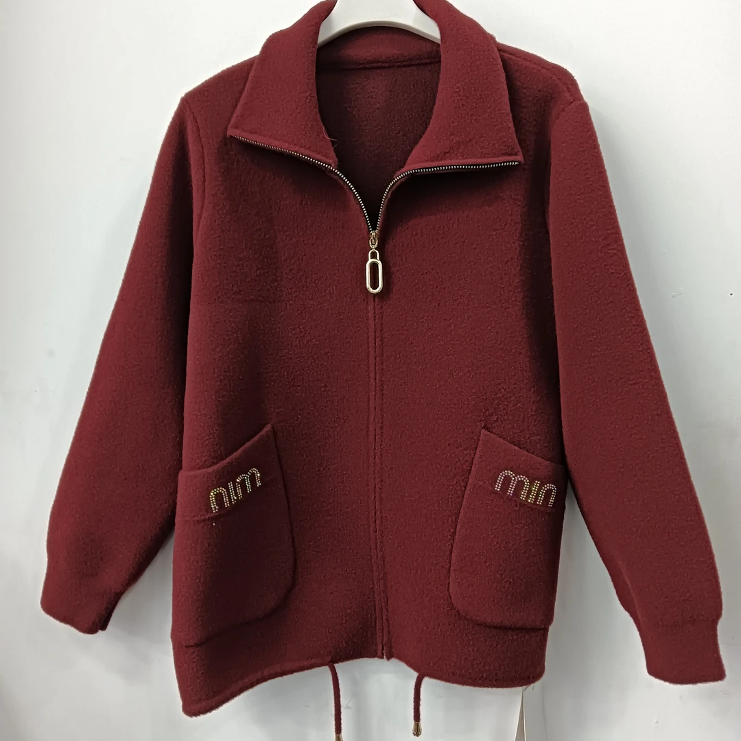 ［名角服饰］［拉链外套］时尚休闲加厚显瘦女装