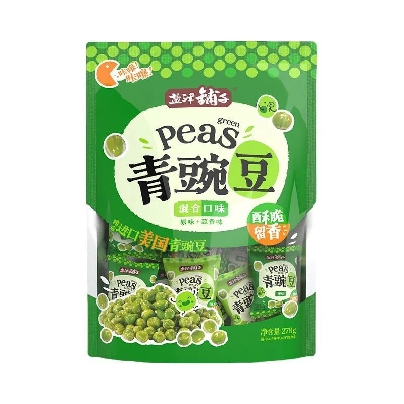 【25年8月】盐津铺子青豌豆原味270g*2大包