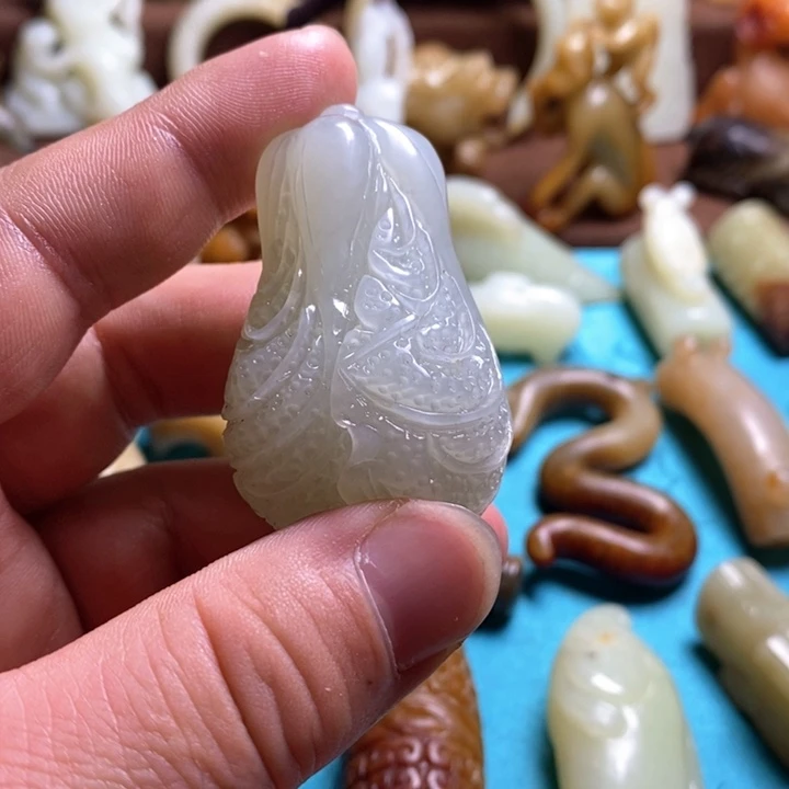 和田玉挂件未镶嵌大*