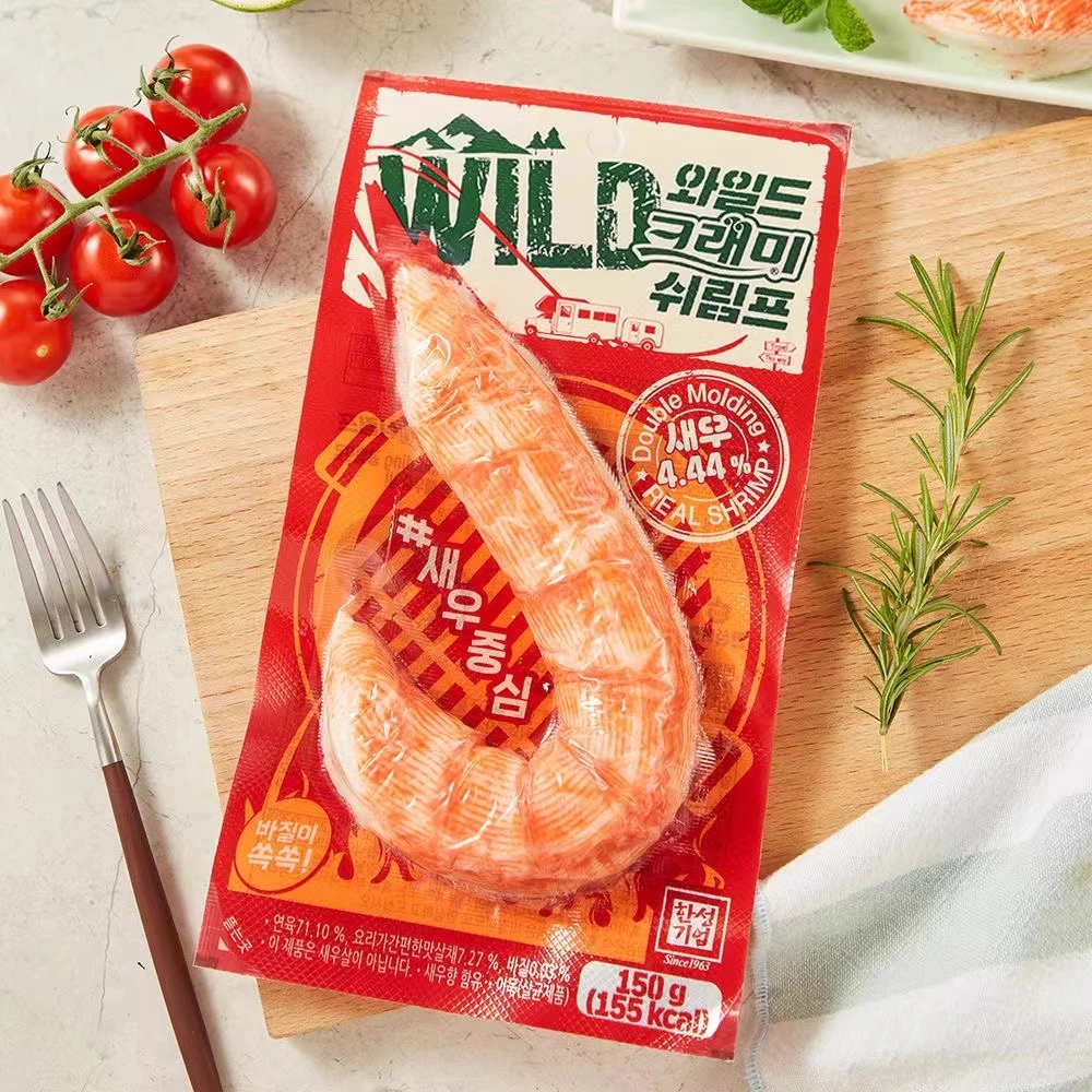 【2025/8/1到期】 韩国进口 客唻美巨无霸鲜虾鳕鱼棒150g*3袋