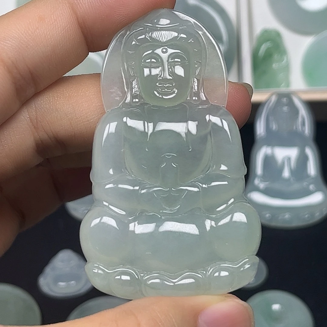 翡翠未镶嵌颈饰缅甸天然翡翠