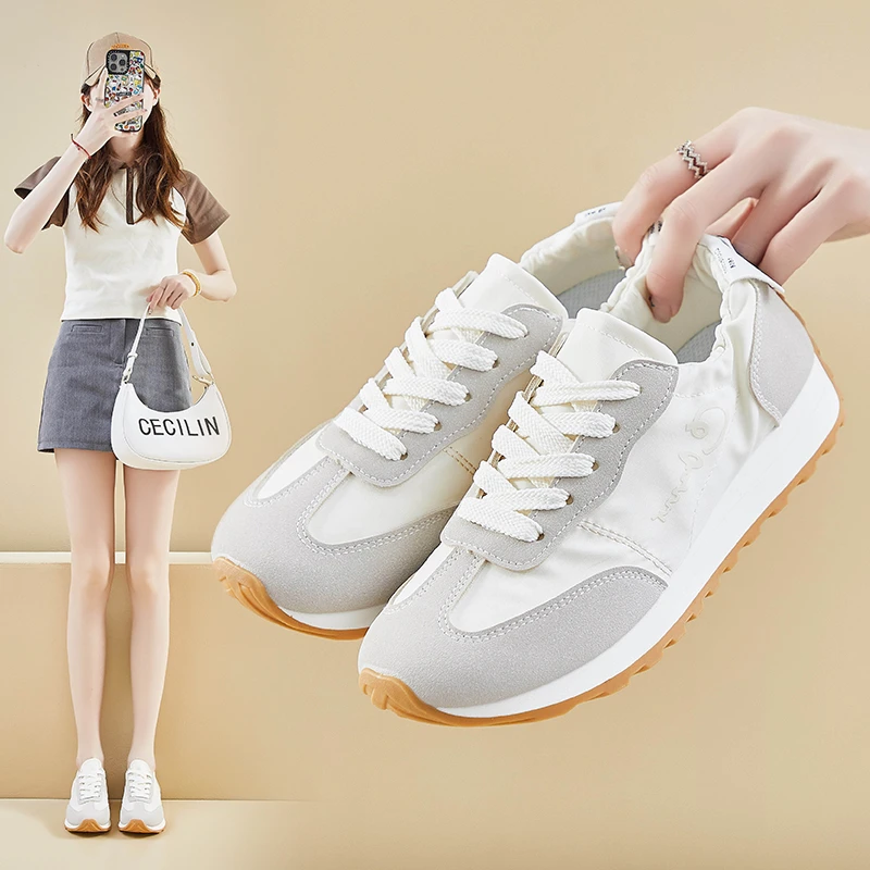 阿甘鞋女2025春秋新款百搭韩版运动透气轻便软底学生休闲潮鞋