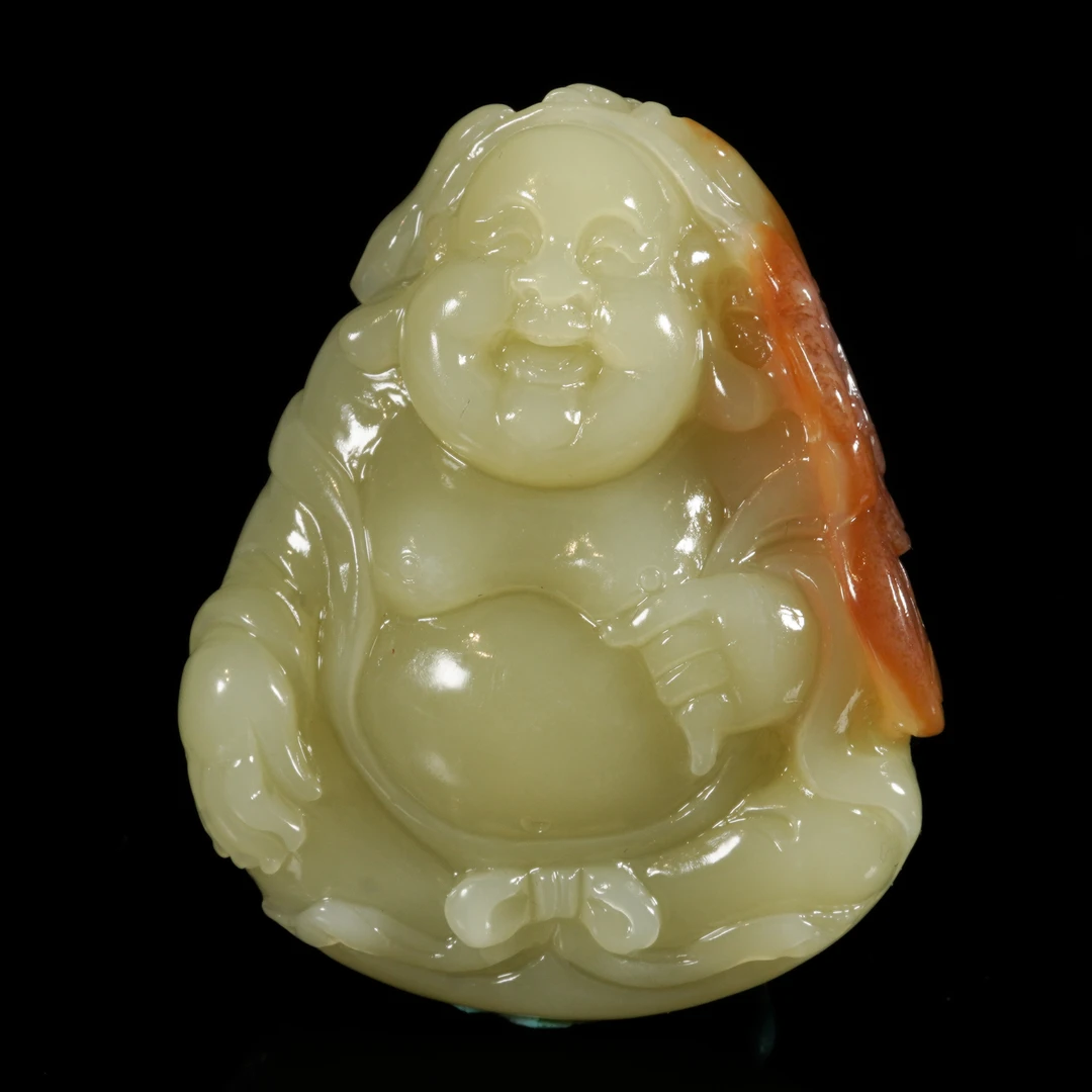 LOT.021和田玉雕弥勒佛/X2869