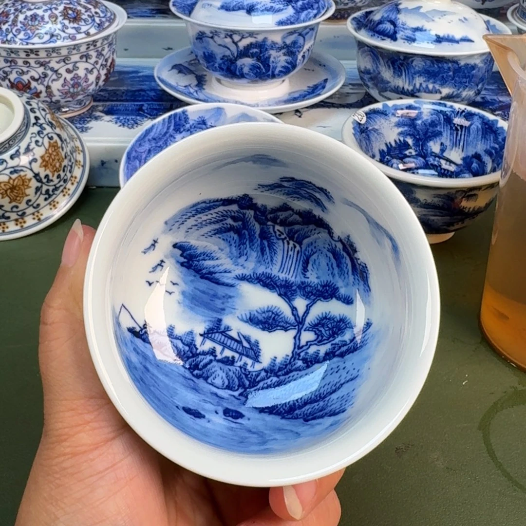 景德镇纯手绘茶具圆圆279