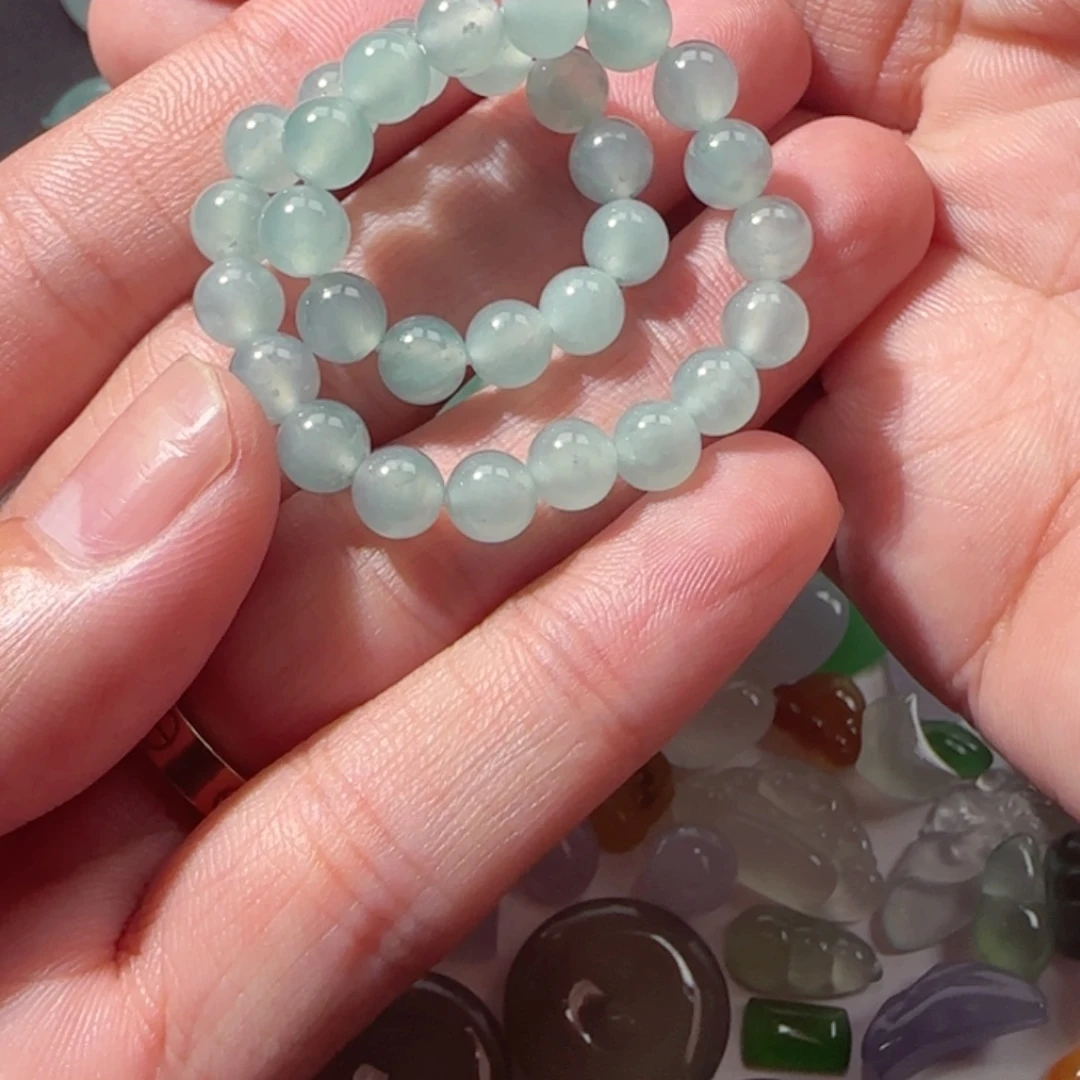 定制翡翠未镶嵌天然翡翠手串福利
