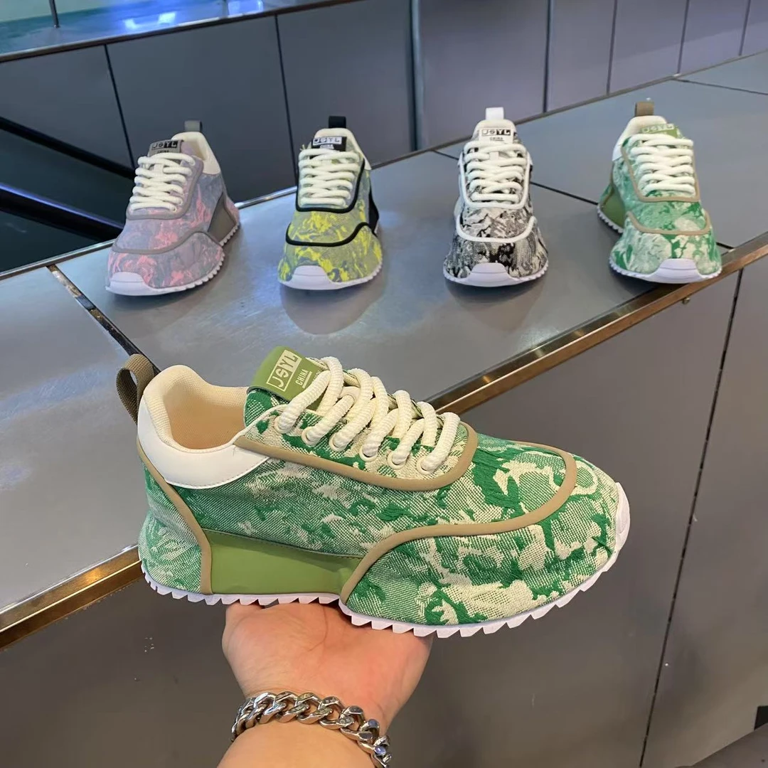 2025春夏季时尚新款手工包底潮流舒适个性透气男款休闲鞋（皮鞋码）