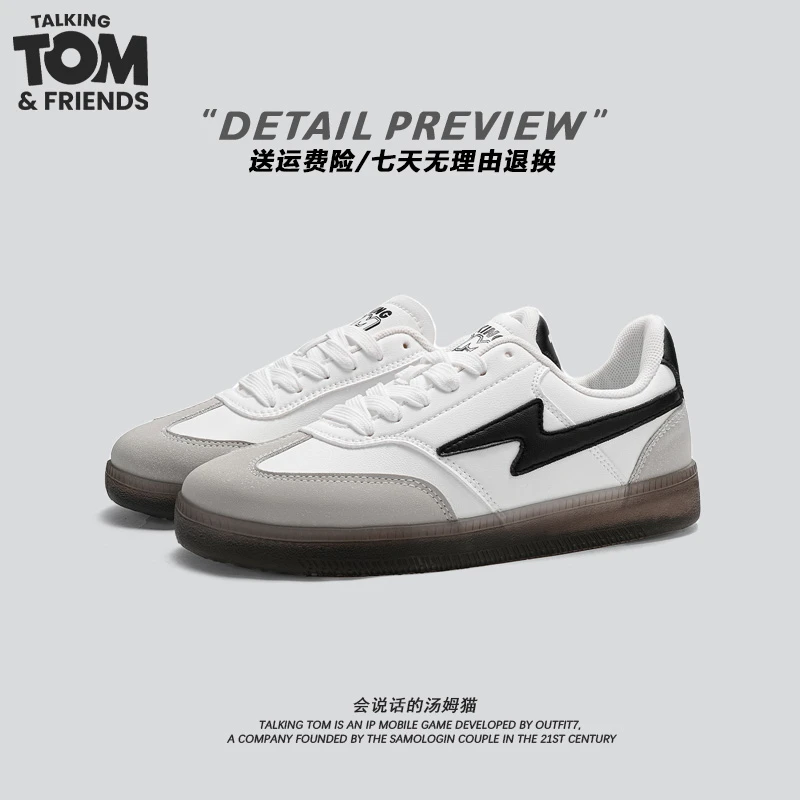 汤姆猫鞋子男款夏季低帮板鞋男款爆款2025新款休闲百搭复古潮流鞋